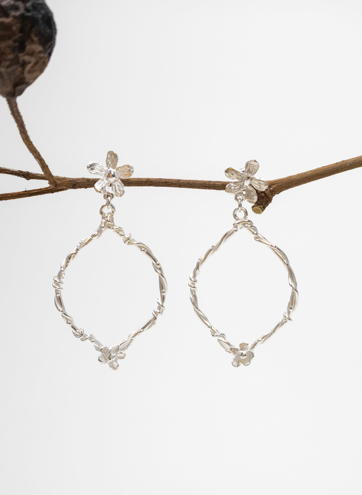 Flora Statement Hoop Earrings