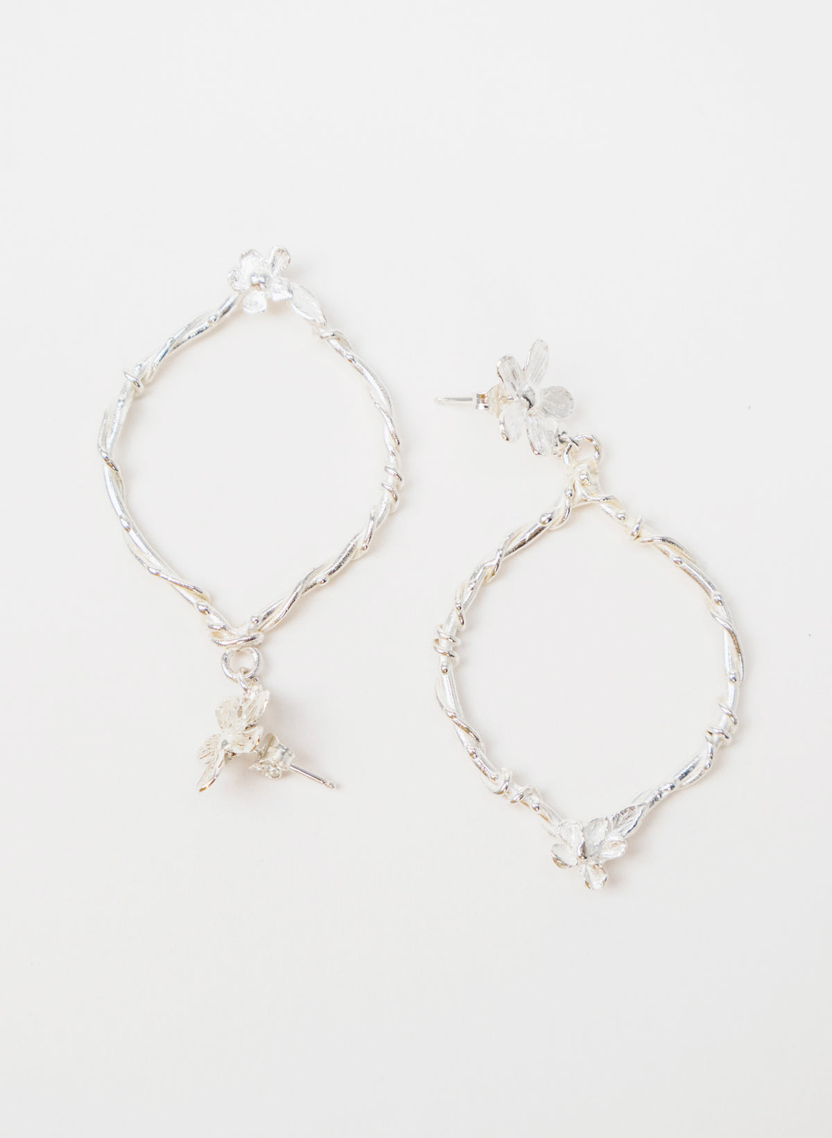 Flora Statement Hoop Earrings