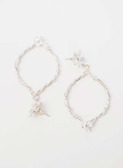 Flora Statement Hoop Earrings