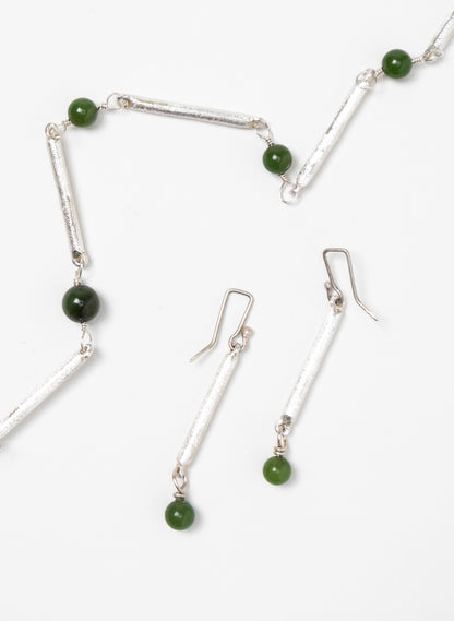 Fluid Line Chain Earrings