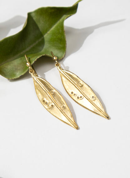 Pohutukawa Leaf Earrings