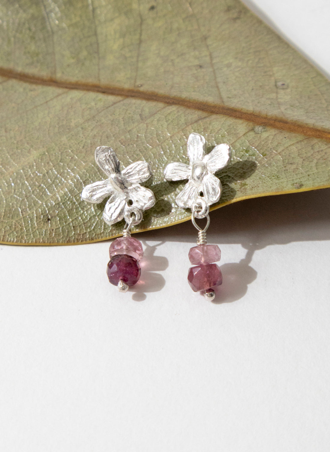 Flora  Drop with Tourmaline
