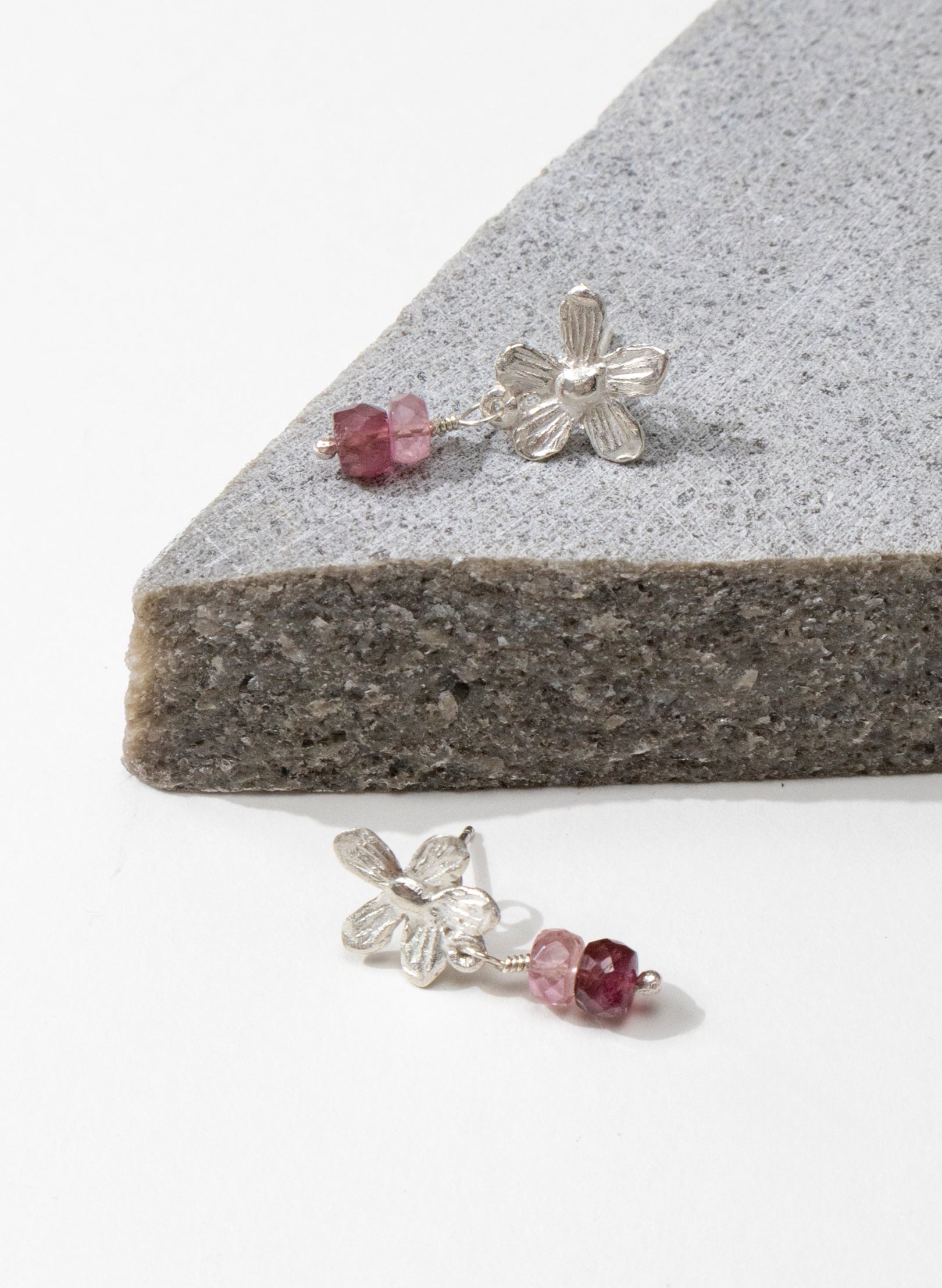 Flora  Drop with Tourmaline