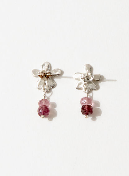 Flora  Drop with Tourmaline