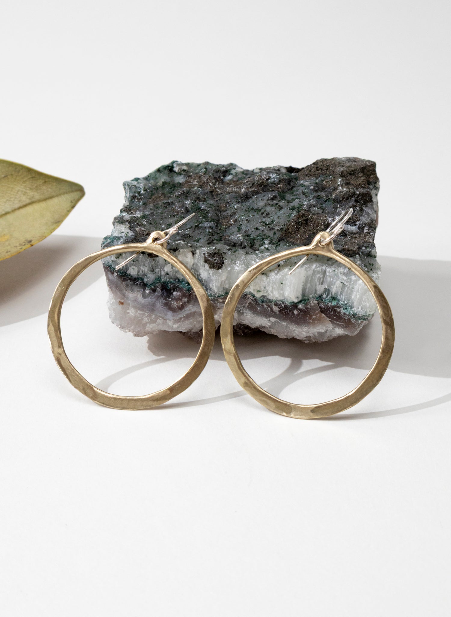 Lunar Hoop Dangle Earrings