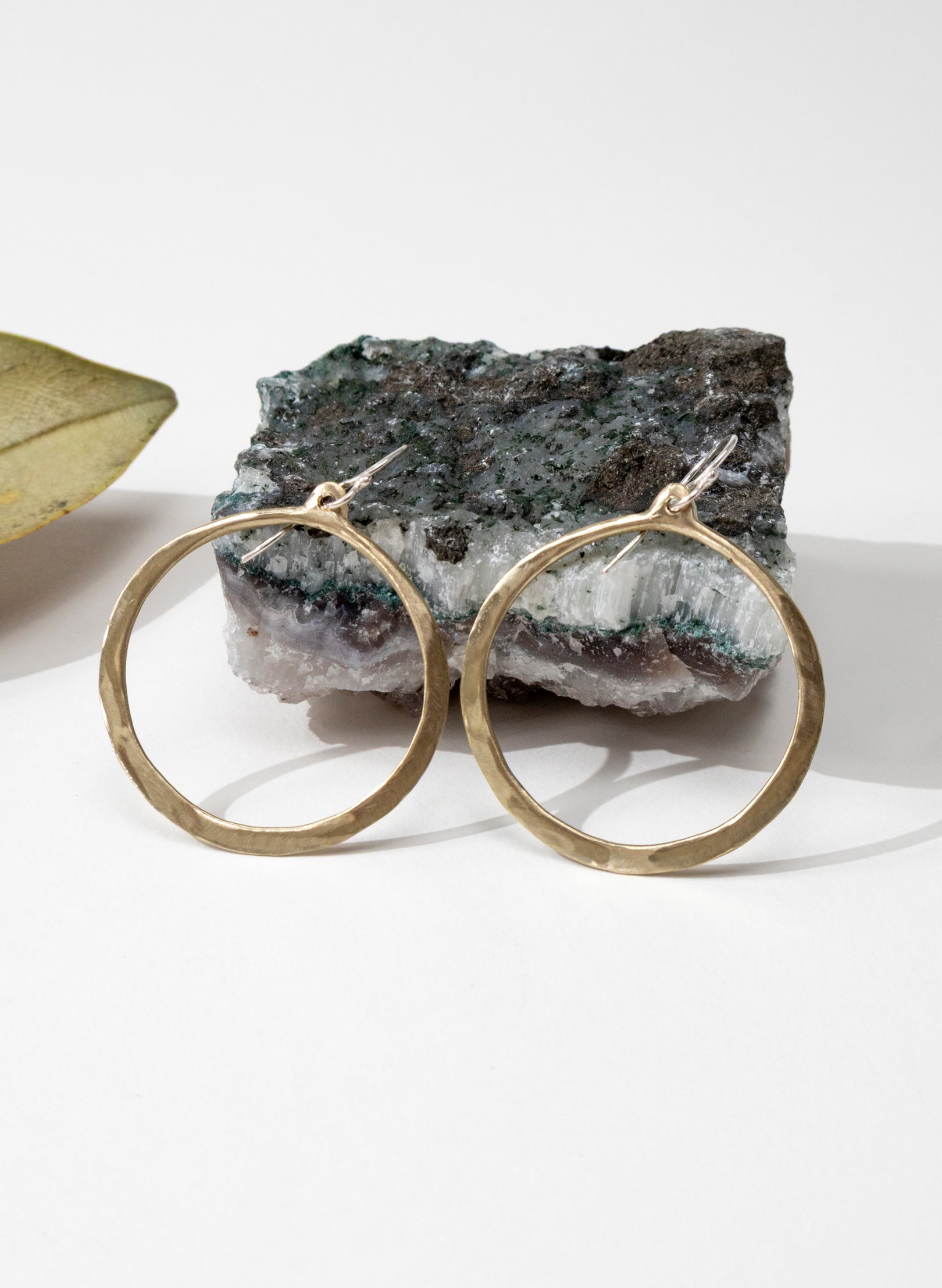 Lunar Hoop Dangle Earrings