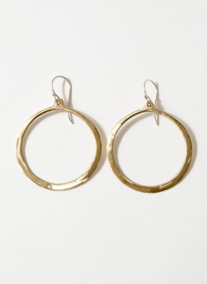 Lunar Hoop Dangle Earrings