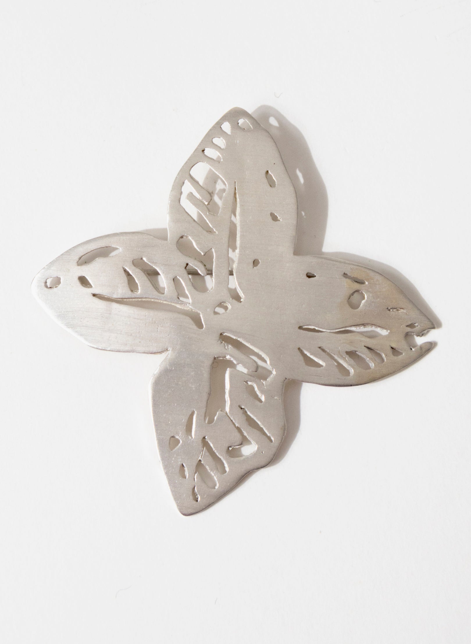 Four Petal Geometric Brooch