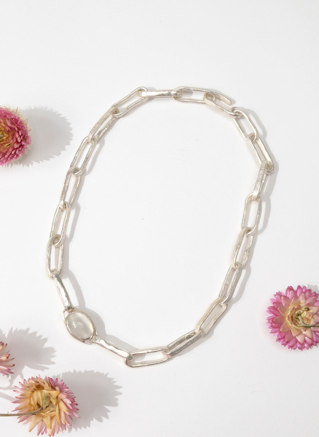 Moonstone Bezel Necklace