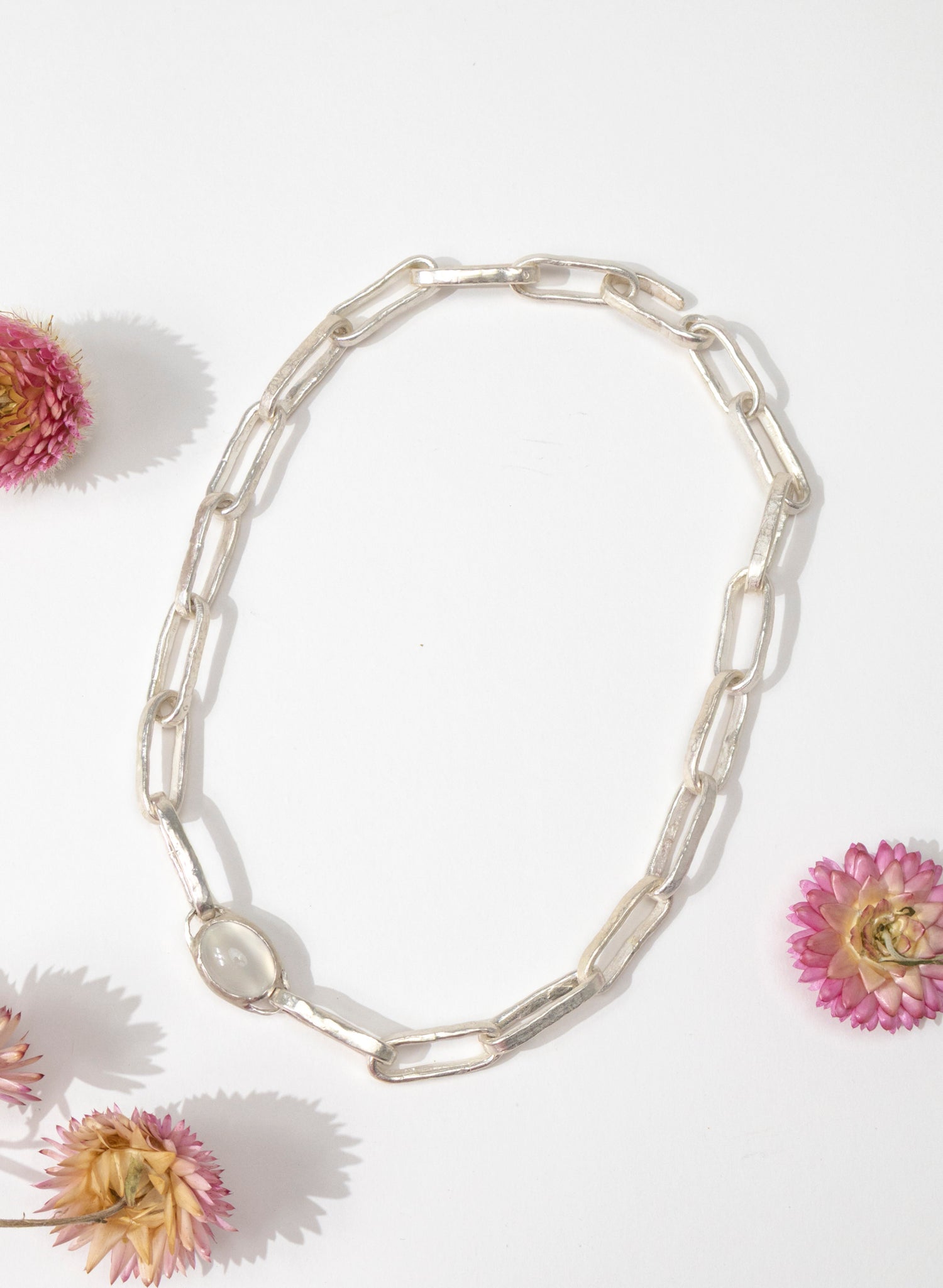 Moonstone Bezel Necklace