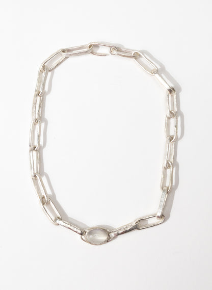 Moonstone Bezel Necklace