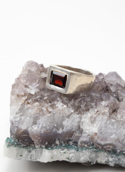 Garnet Signet Ring