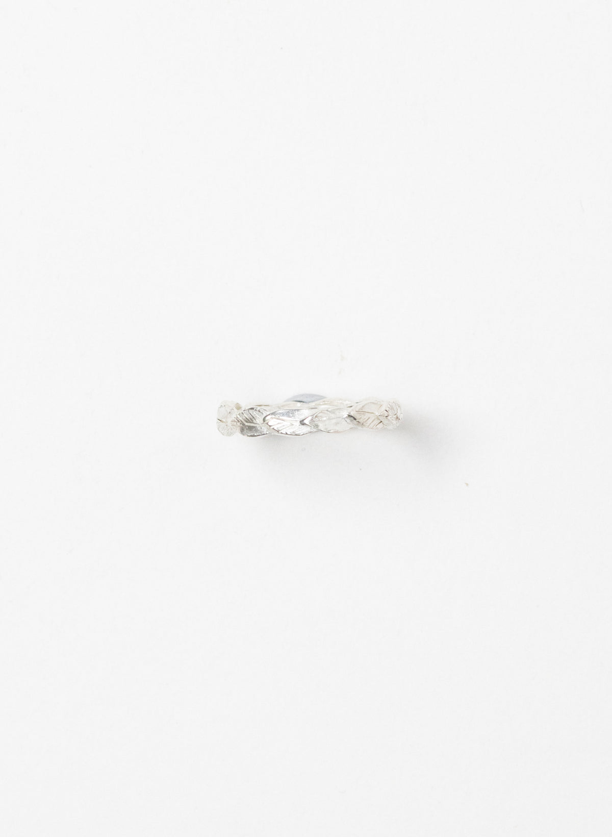 Organic Leaf Stacking Ring - Sterling Silver