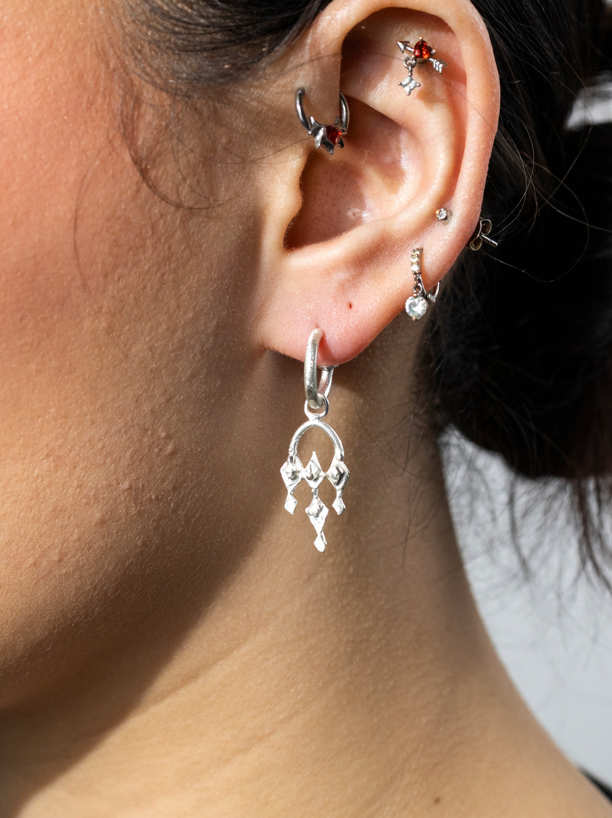 Botanical Arbour Charm Earrings - Sterling Silver