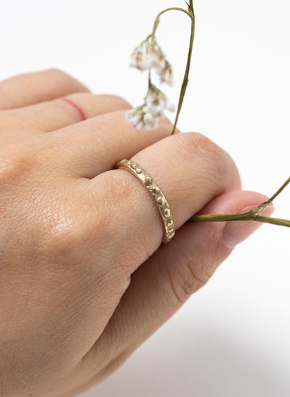 Fluid Stacking Ring + 9ct Yellow Gold