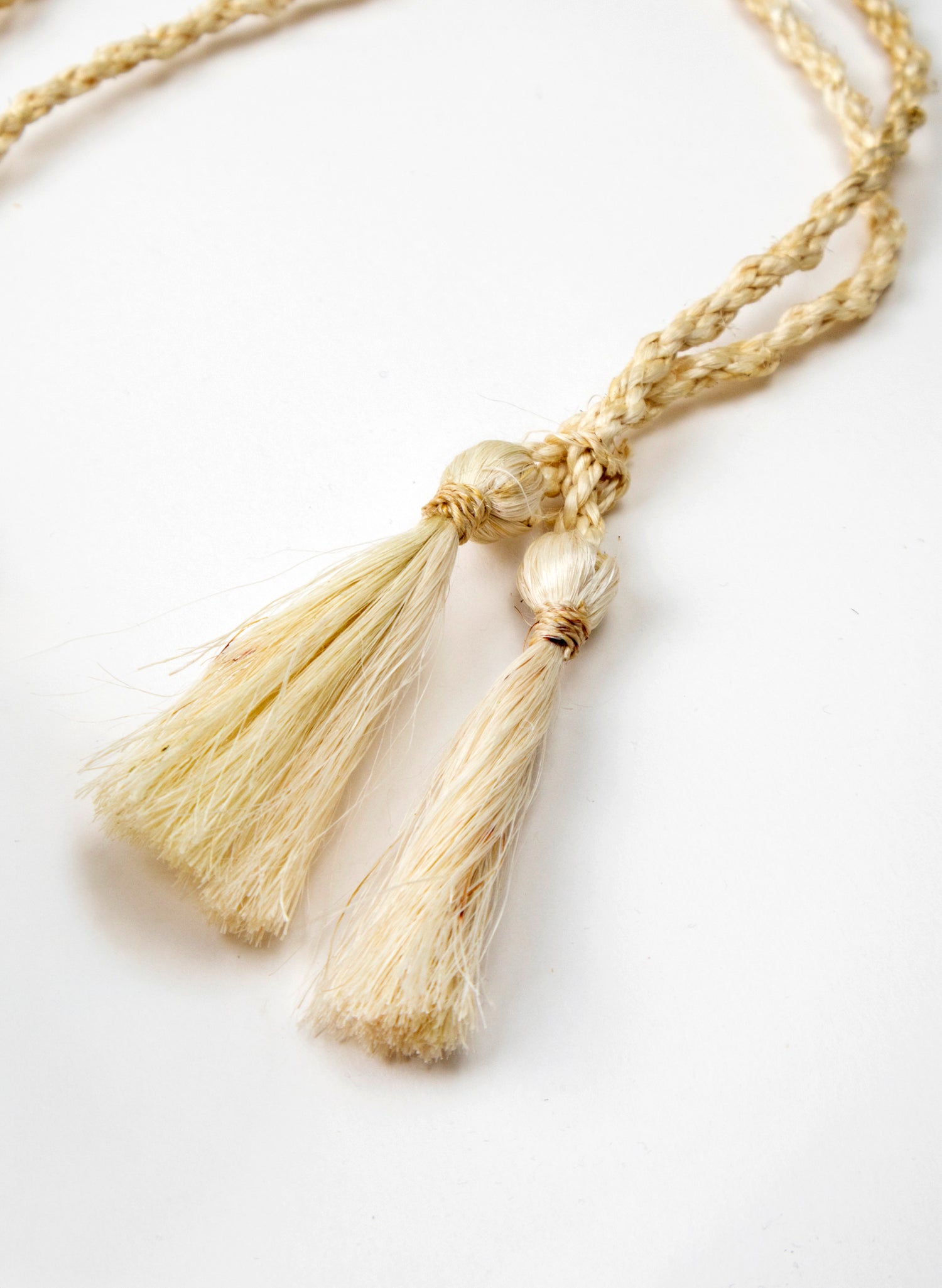 Long Handle Muka and Raupō Poi - Natural