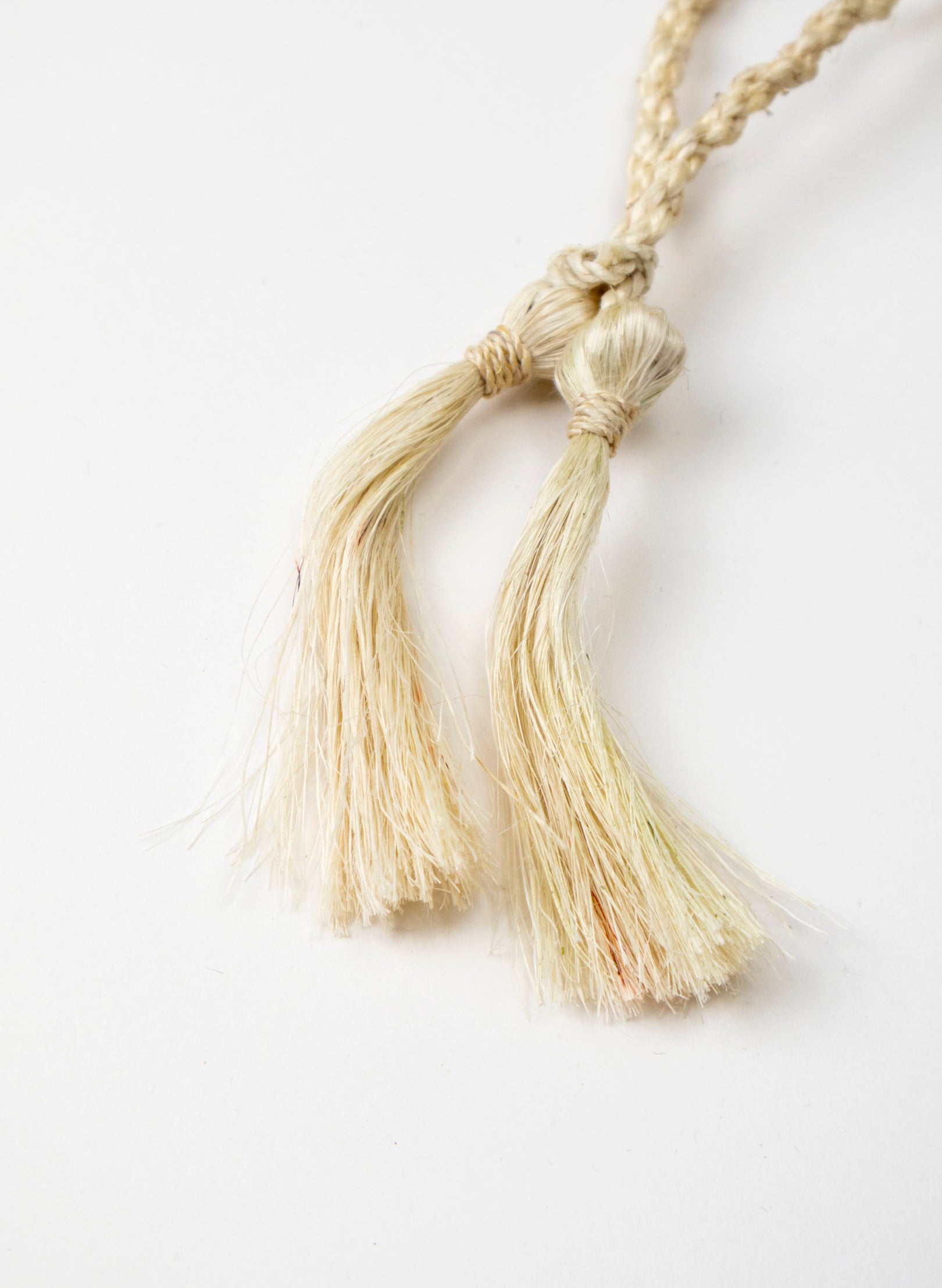 Long Handle Muka and Raupō Poi - Natural
