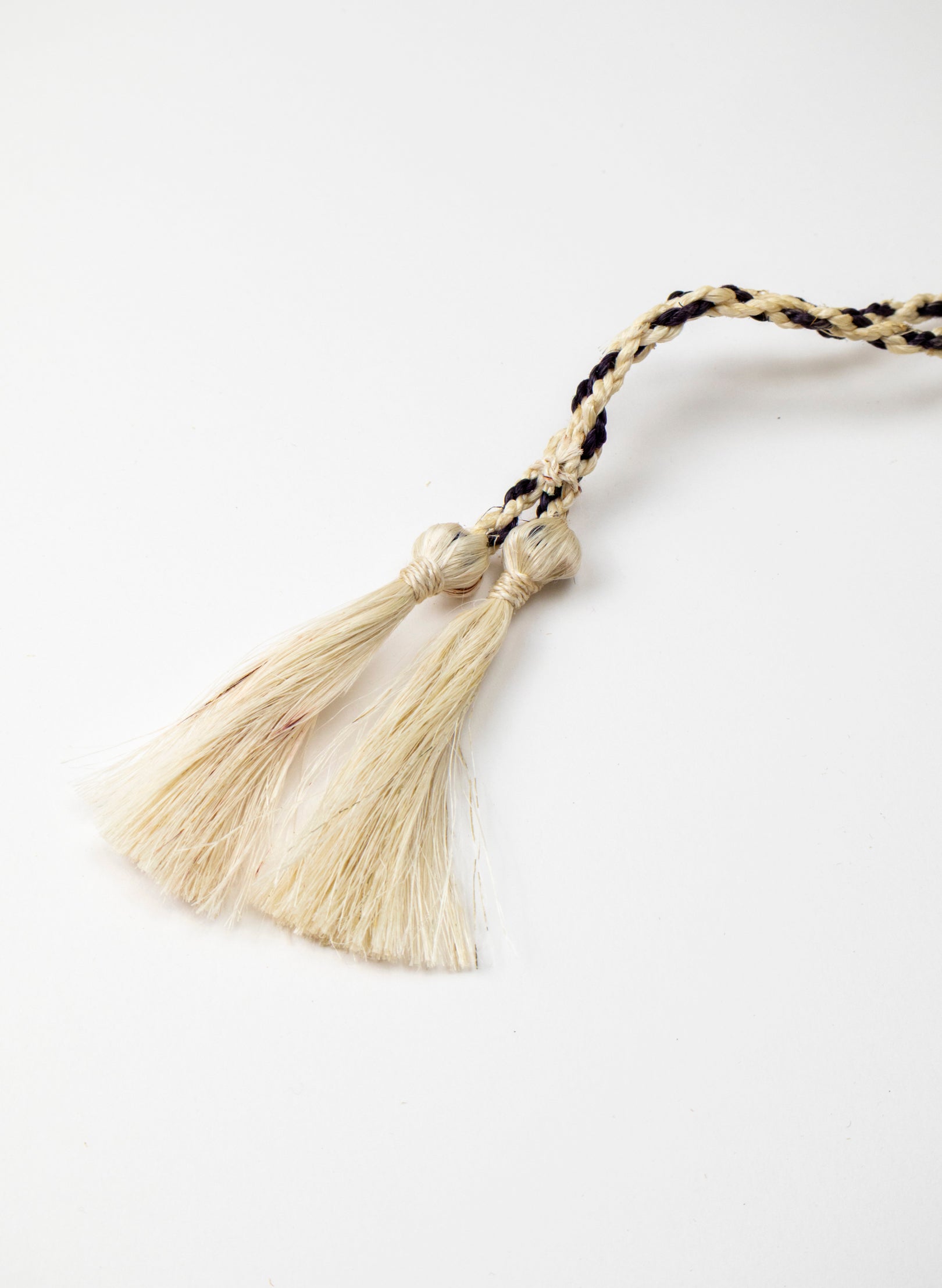 Short Handle Muka and Raupō Poi - Black