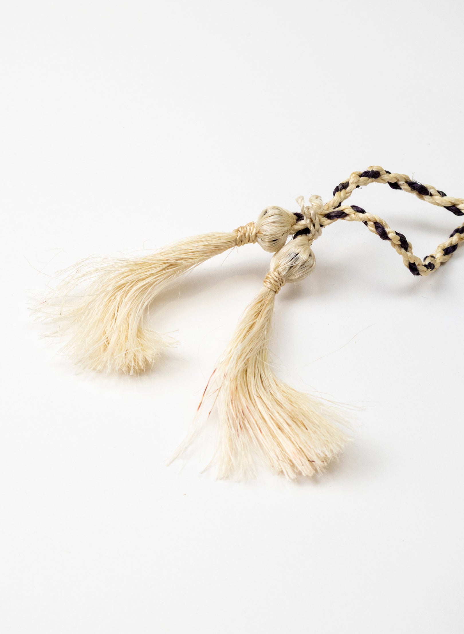 Short Handle Muka and Raupō Poi - Black