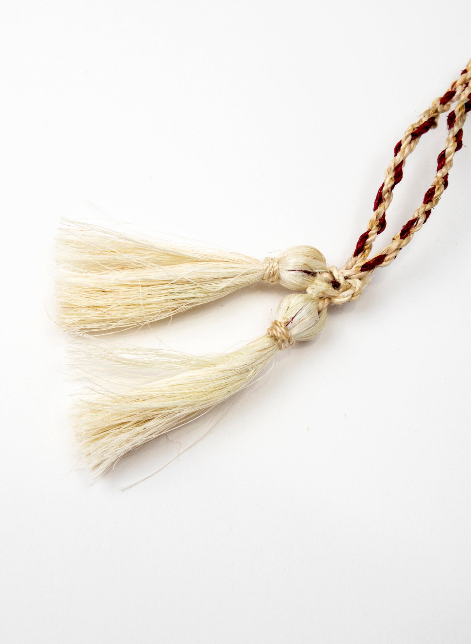 Short Handle Muka and Raupō Poi - Red