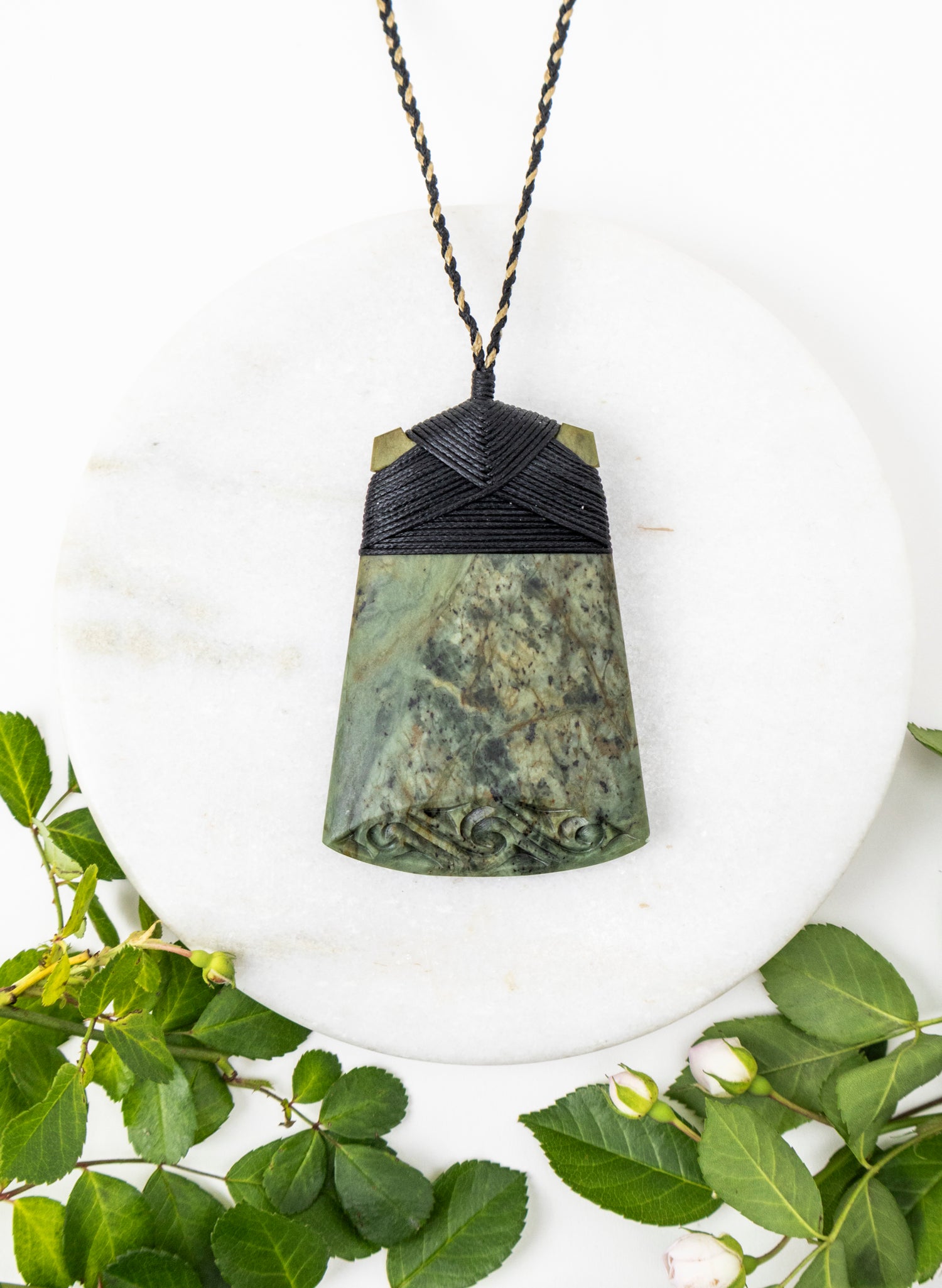 Engraved Toki Pounamu