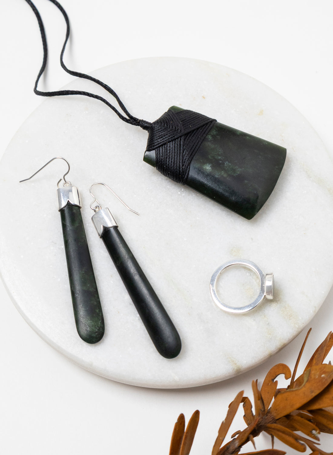Pounamu Drop Earrings
