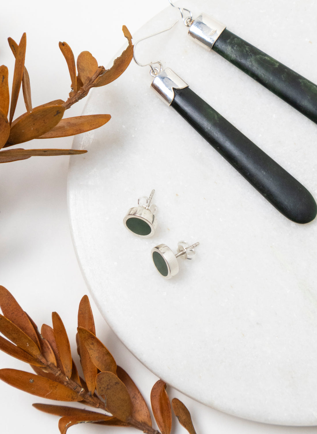 Pounamu Stud Earrings