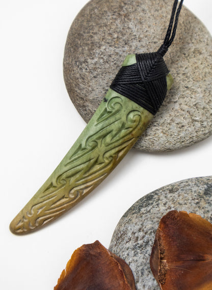 Engraved Niho Pounamu