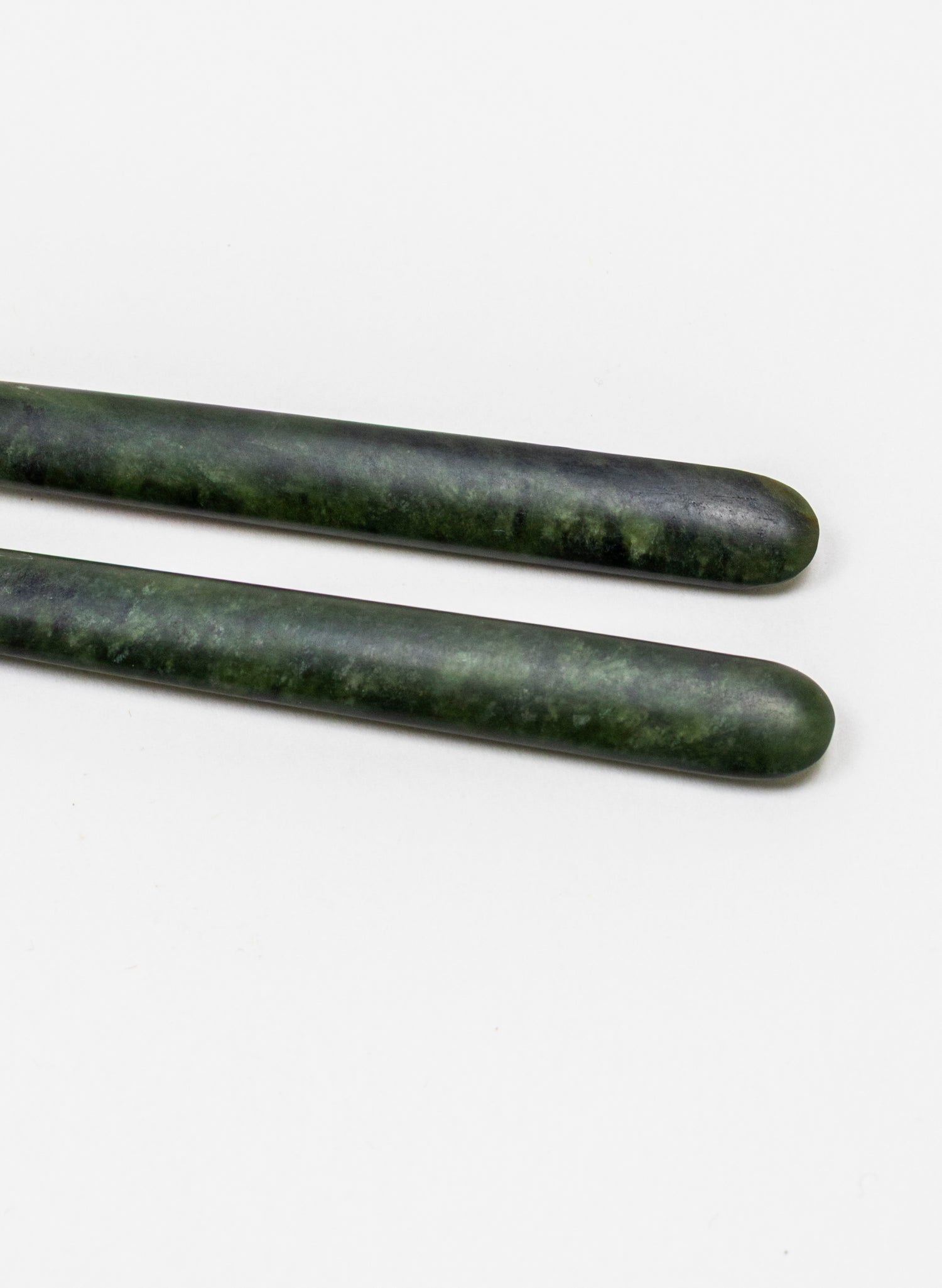 Silver Capped Pounamu Drop Earrings