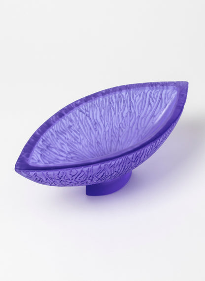 Lead Crystal Hyacinth - Carved Bowl