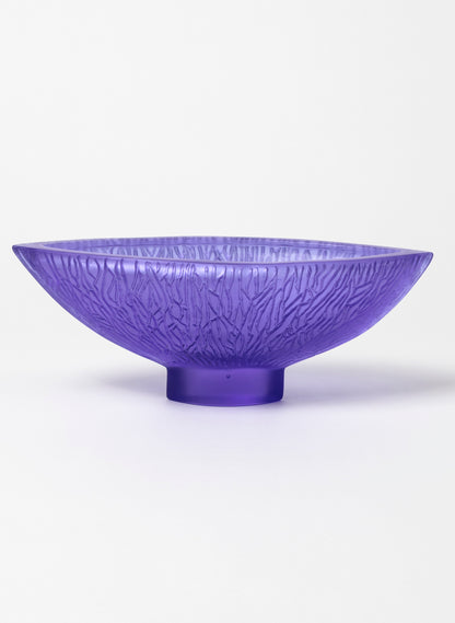 Lead Crystal Hyacinth - Carved Bowl