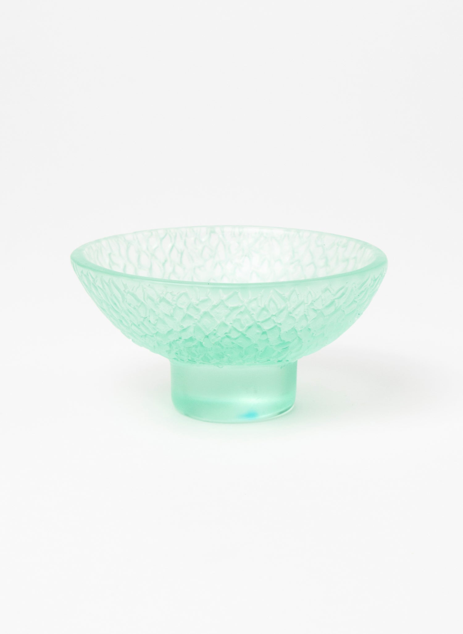 Lead Crystal Lagoon - Oval Carved Bowl
