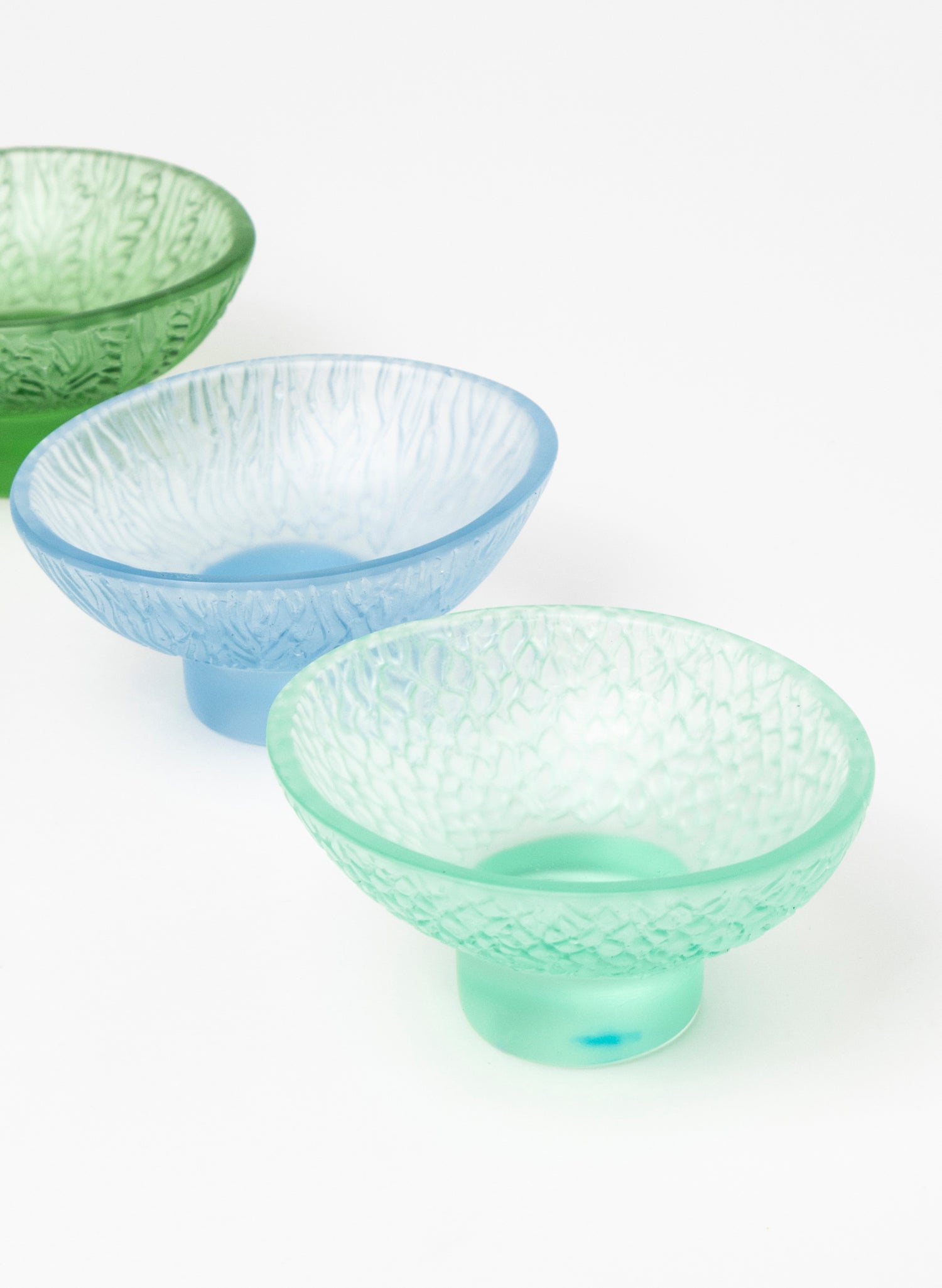 Lead Crystal Lagoon - Oval Carved Bowl