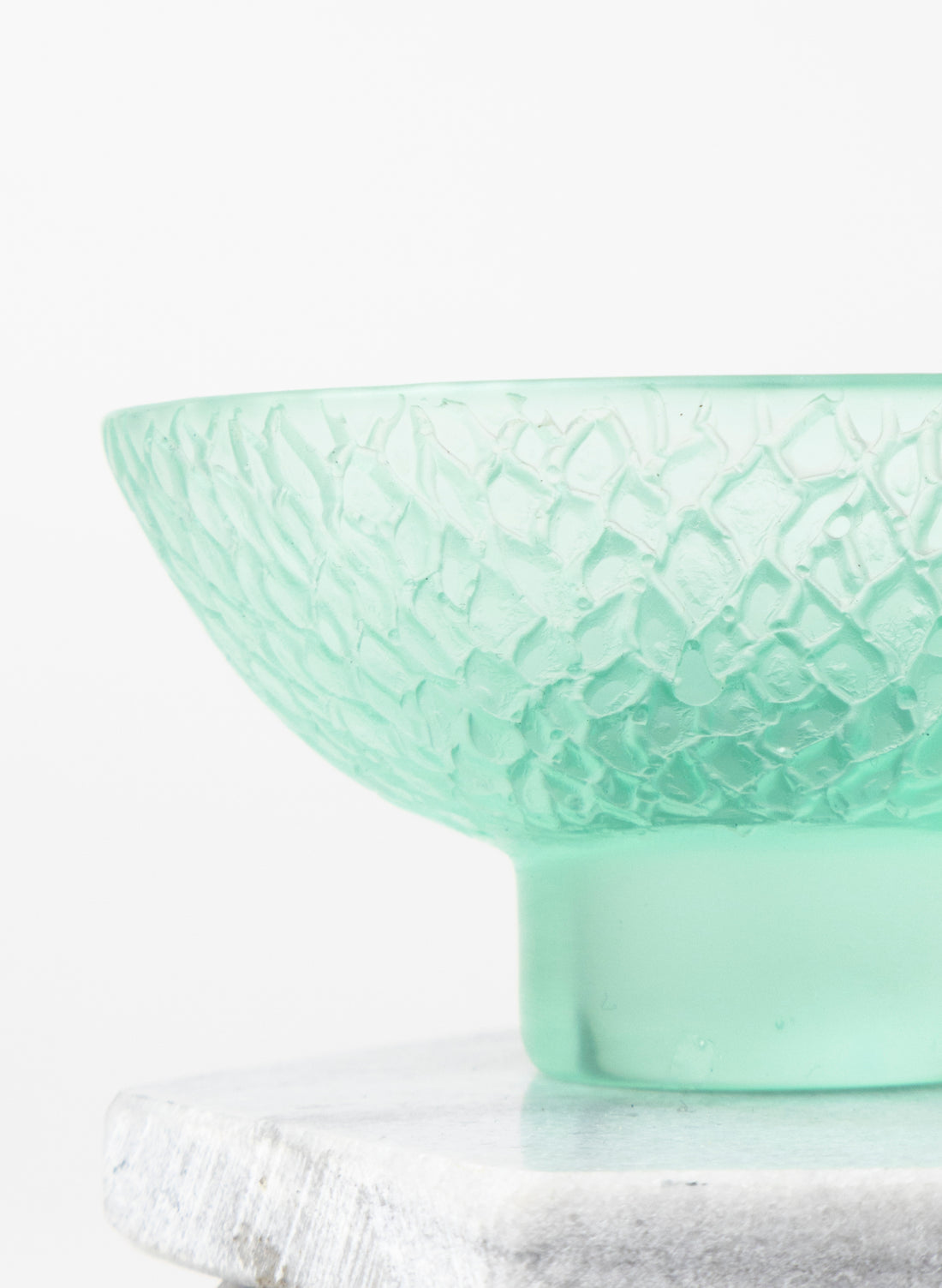 Lead Crystal Lagoon - Oval Carved Bowl