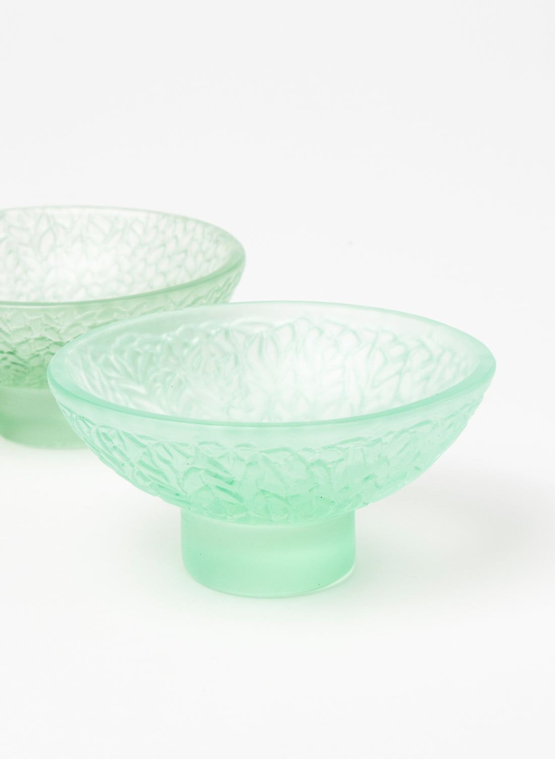 Lead Crystal Lagoon - Oval Carved Bowl