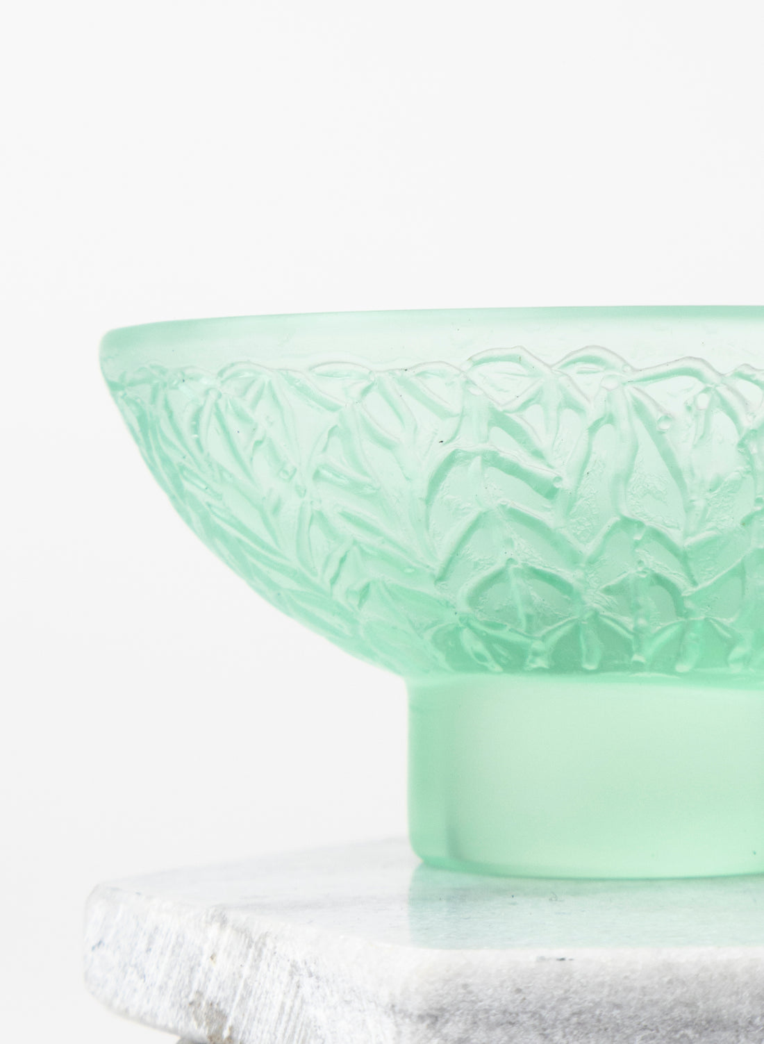 Lead Crystal Lagoon - Oval Carved Bowl