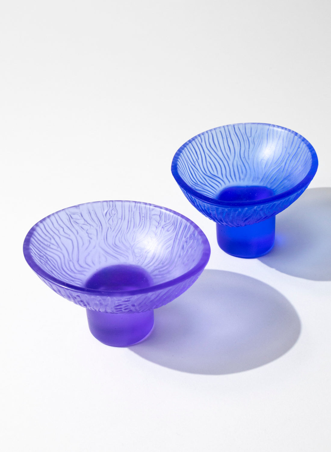 Lead Crystal Hyacinth - Oval Carved Bowl