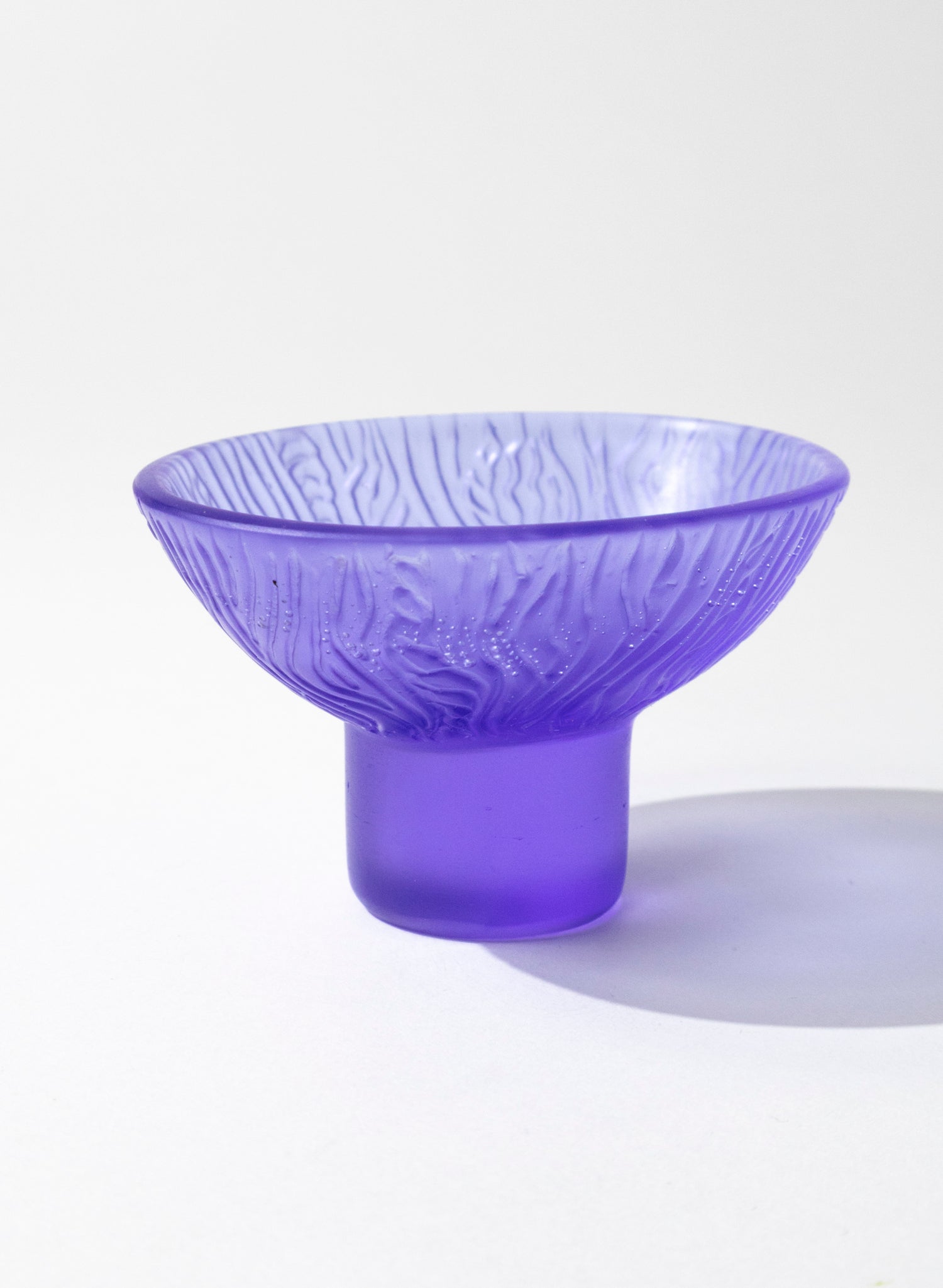 Lead Crystal Hyacinth - Oval Carved Bowl
