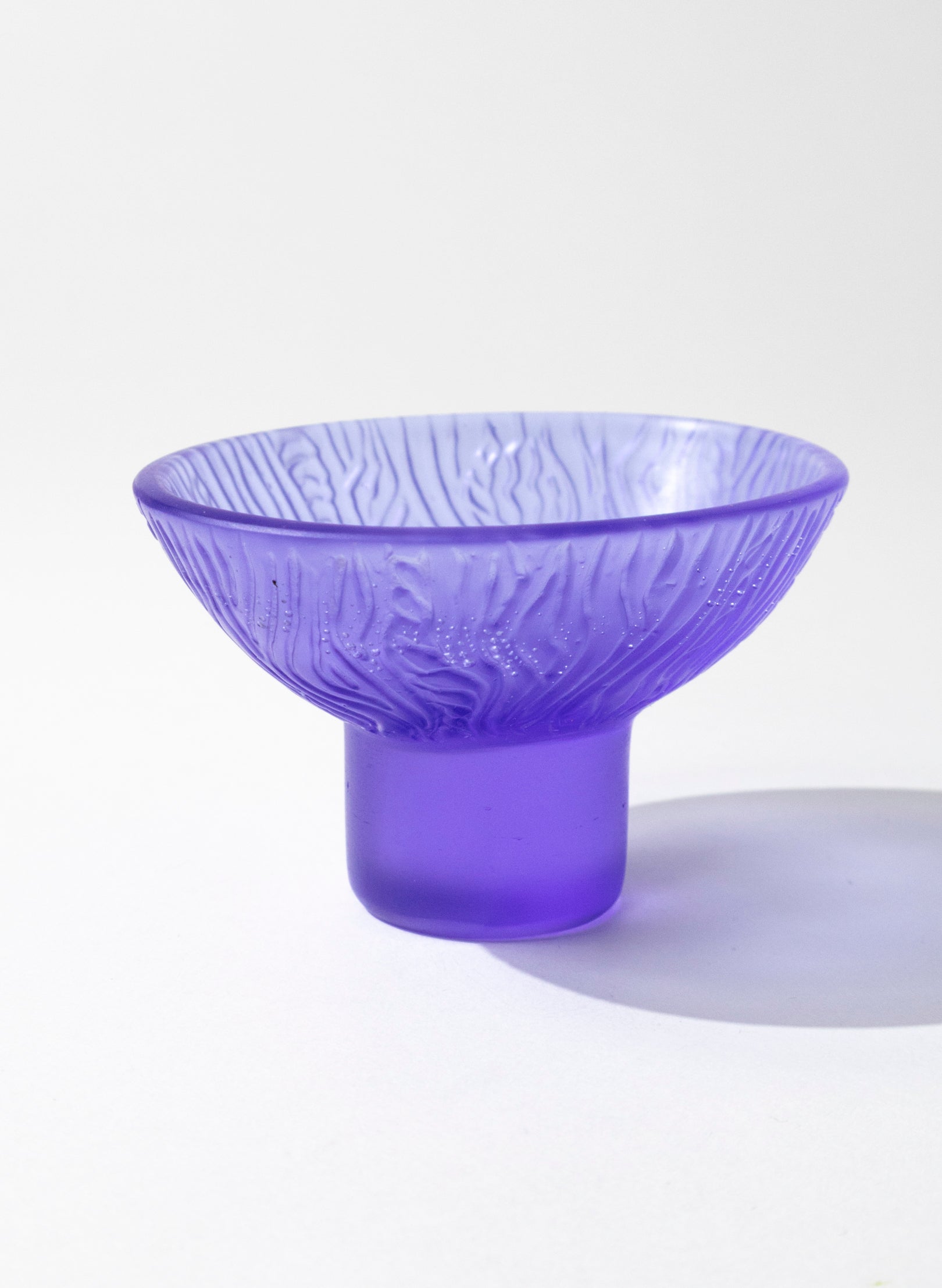 Lead Crystal Hyacinth - Oval Carved Bowl
