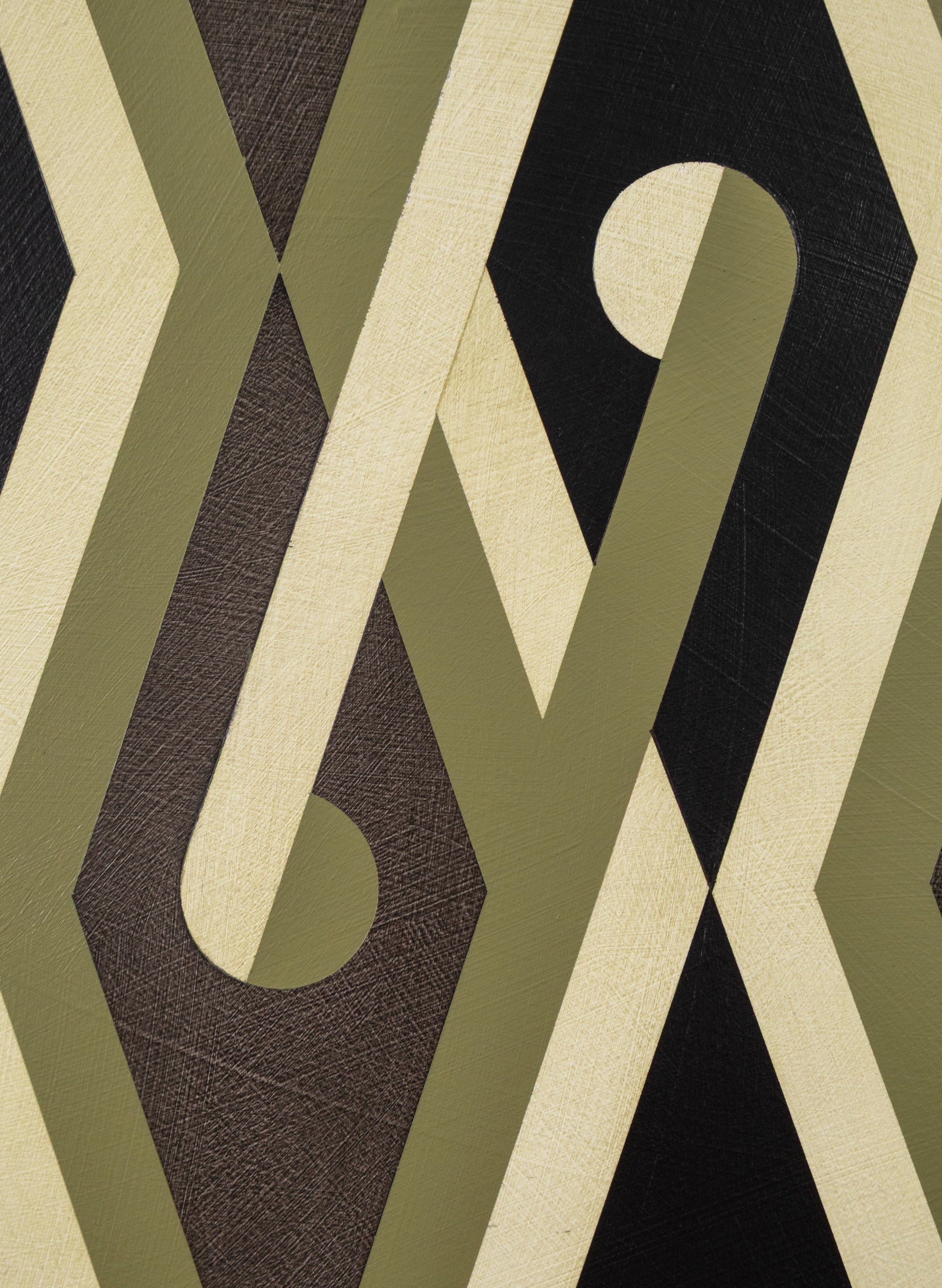 Pātiki Tāniko Koru - Original Painting