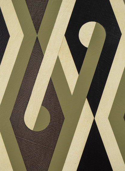 Pātiki Tāniko Koru - Original Painting