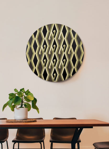 Pātiki Tāniko Koru - Original Painting