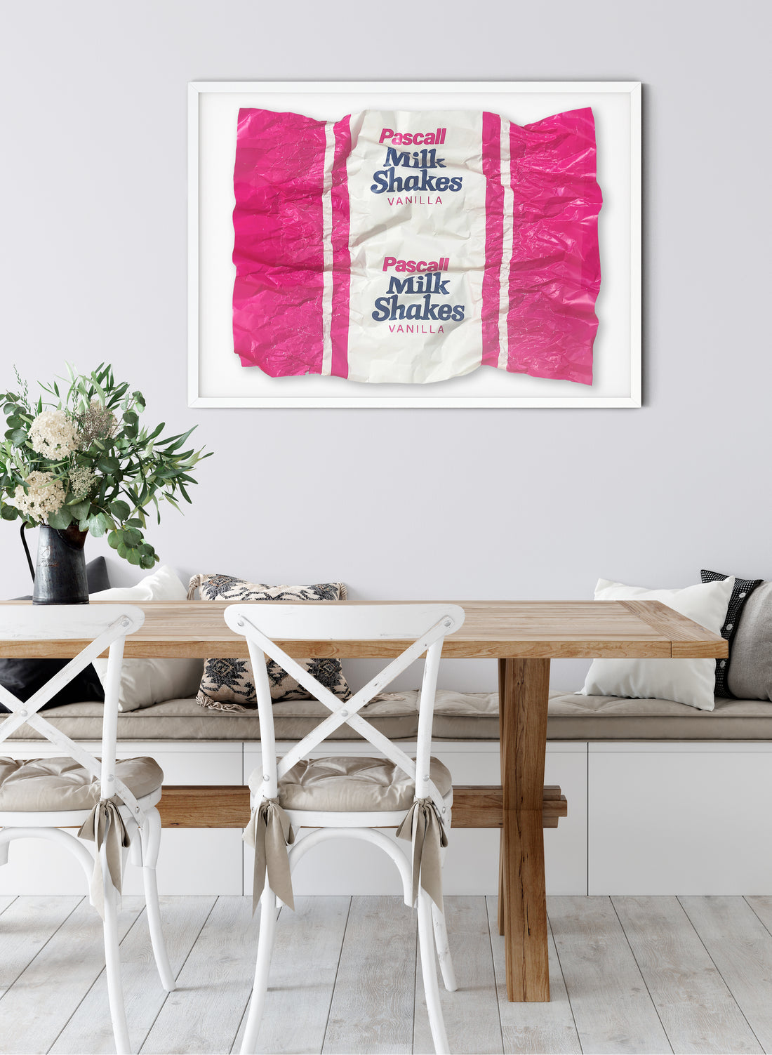 Framed XXL Milkshakes Wrapper
