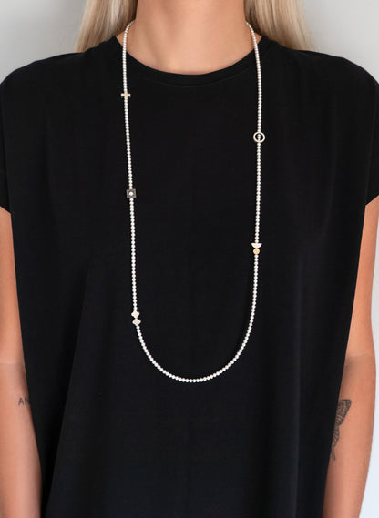 Still Point White - Necklace