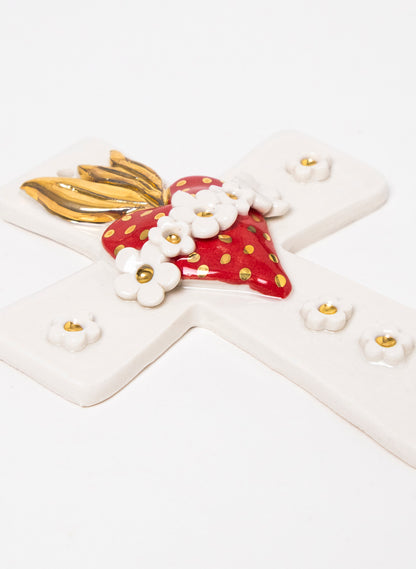 Small Sacred Heart Cross