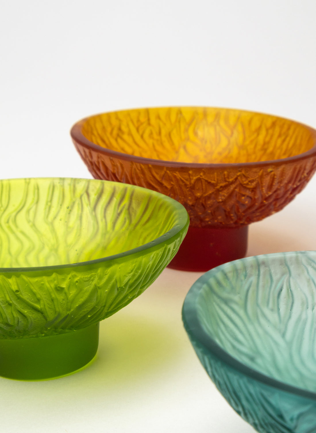 Lead Crystal Olive - Oval Carved Bowl