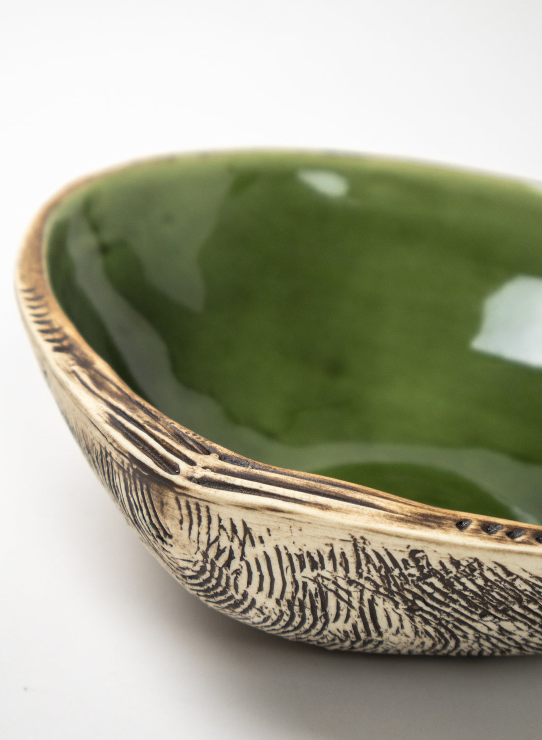 Shell Salad Bowl Green