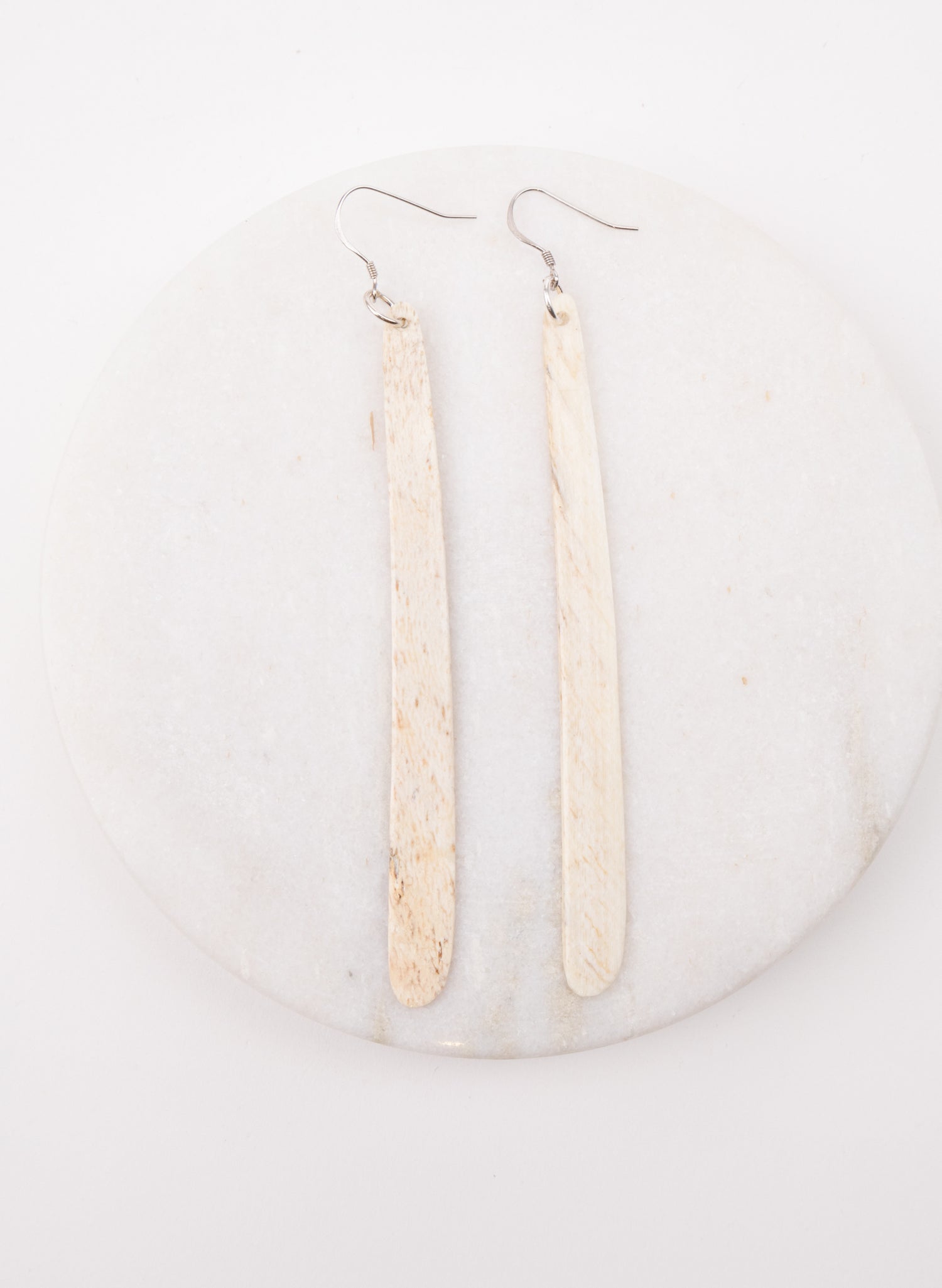 Large Whalebone Drop Earrings