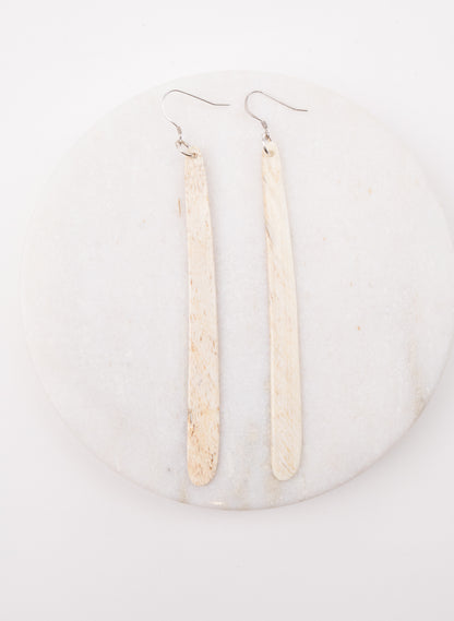 Large Whalebone Drop Earrings