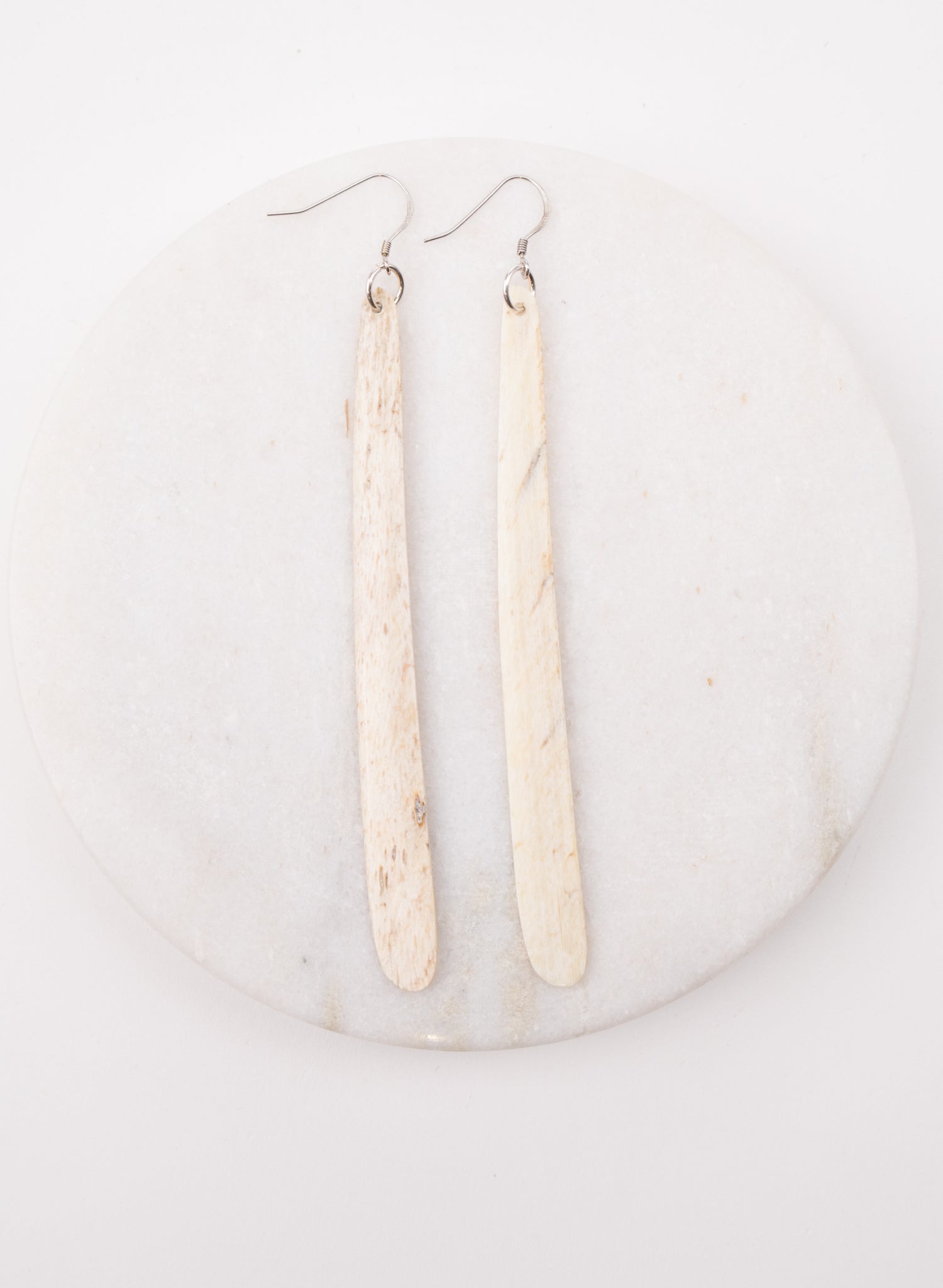 Large Whalebone Drop Earrings